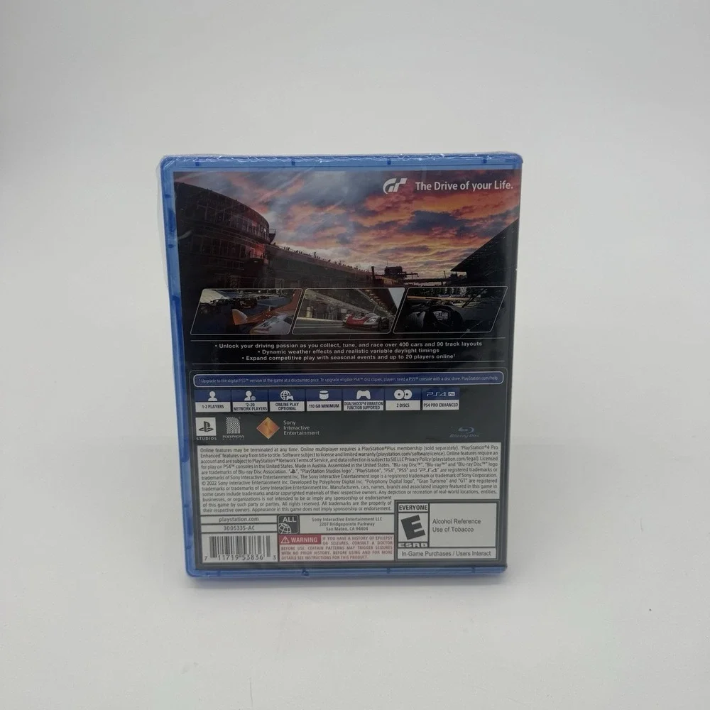 Gran Turismo 7 PS4 New Sealed GT7 2 Disc PS5 Upgrade Sony Racing Simulator